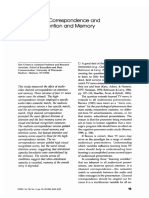 Audio-Video Correspondence and Its Role in Altenfion and Memory