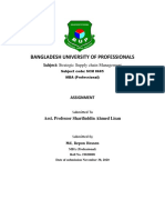 Bangladesh University of Professionals: Subject: Strategic Supply Chain Management