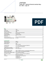 Product Data Sheet: Tesys LRF - Electronic Thermal Overload Relay - 90... 150 A - Class 10