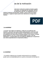 Características de La Motivación