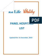 Panel Hospital List Vitality