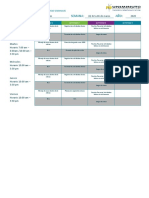 CRONOGRAMA ACTIVIDADES Semana 4