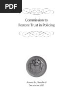 Commission To Restore Trust in Policing Final Report