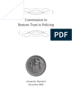 Commission to Restore Trust in Policing Final Report