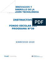 Instructivo Fondo Escolar 2020 - Sitrared
