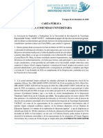 CARTA PÚBLICA Institucionalización Final