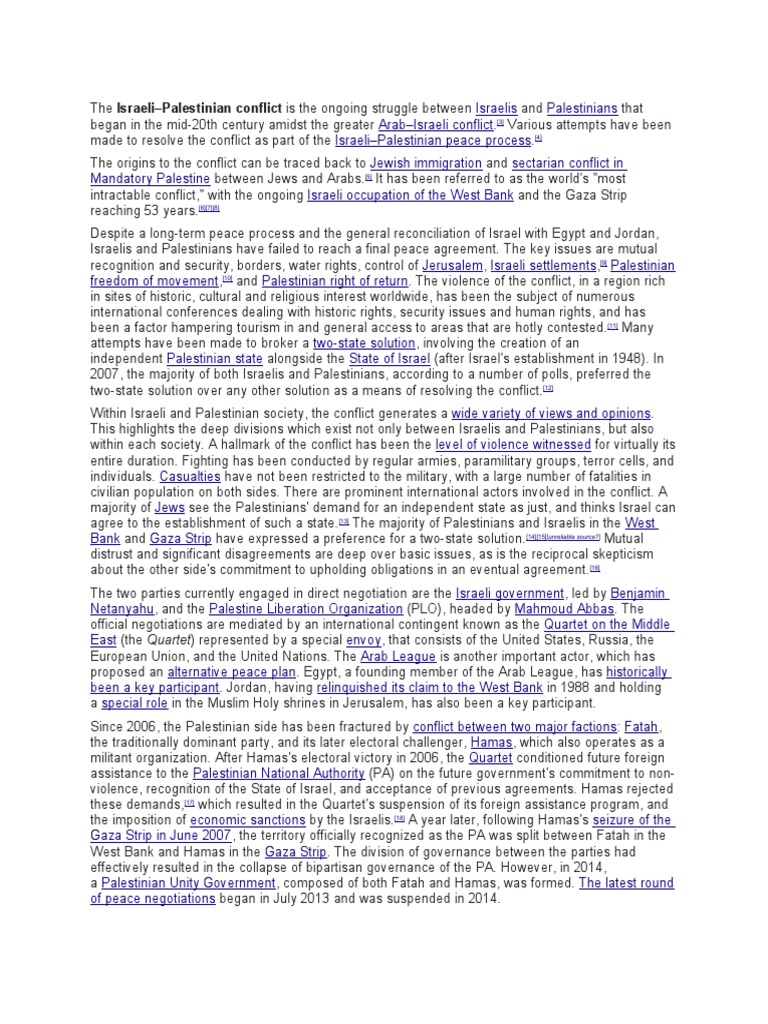 Palestine Issue | PDF | Palestine Liberation Organization | Hamas