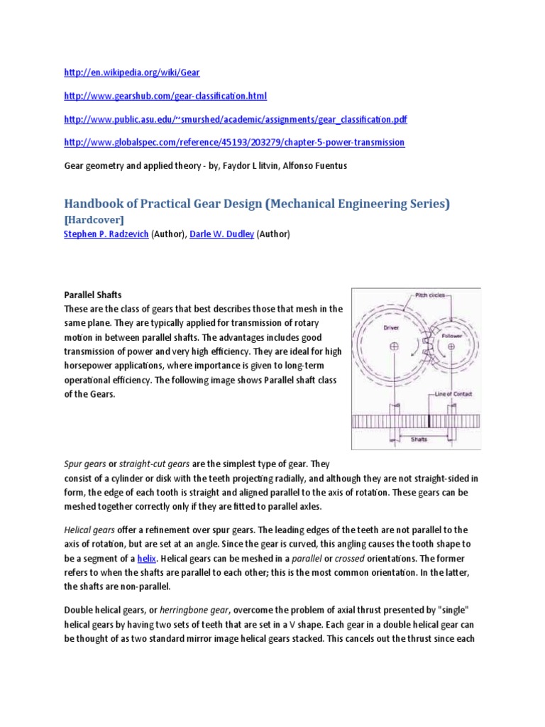 Handbook of Practical Gear Design (Mechanical Engineering Series) PDF