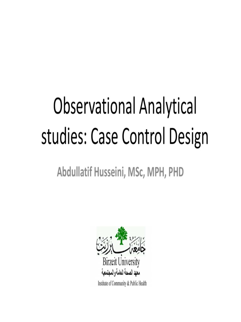 Lecture 10 Observational Studies II - Case Control | PDF | Cohort Study ...