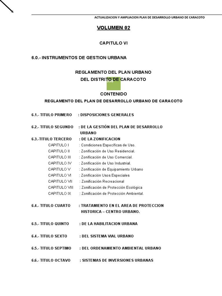 Pdu Parte 4-A | PDF | Planificación urbana | Regulación