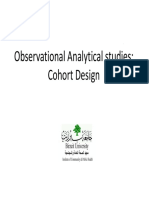 Observational Analytical Studies: Cohort Design