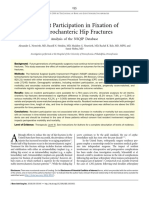 Resident Participation in Fixation of Intertrochanteric Hip Fractures