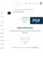 Upload 5 Documents To Download: Foundation Engineering Handbook, H.Y. Fang