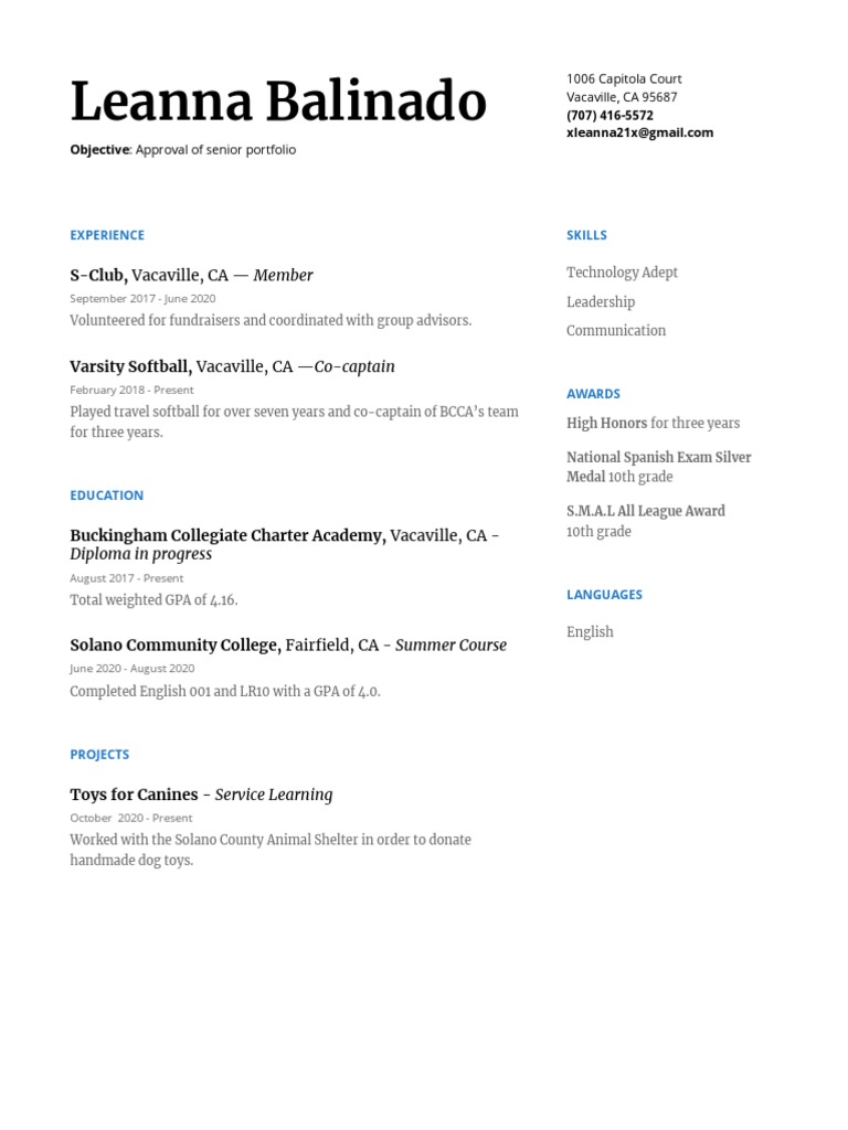 Resume Final Draft PDF