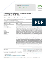 Evaluating The Biotoxicity of Surface Water in A Grassy Lake in North China