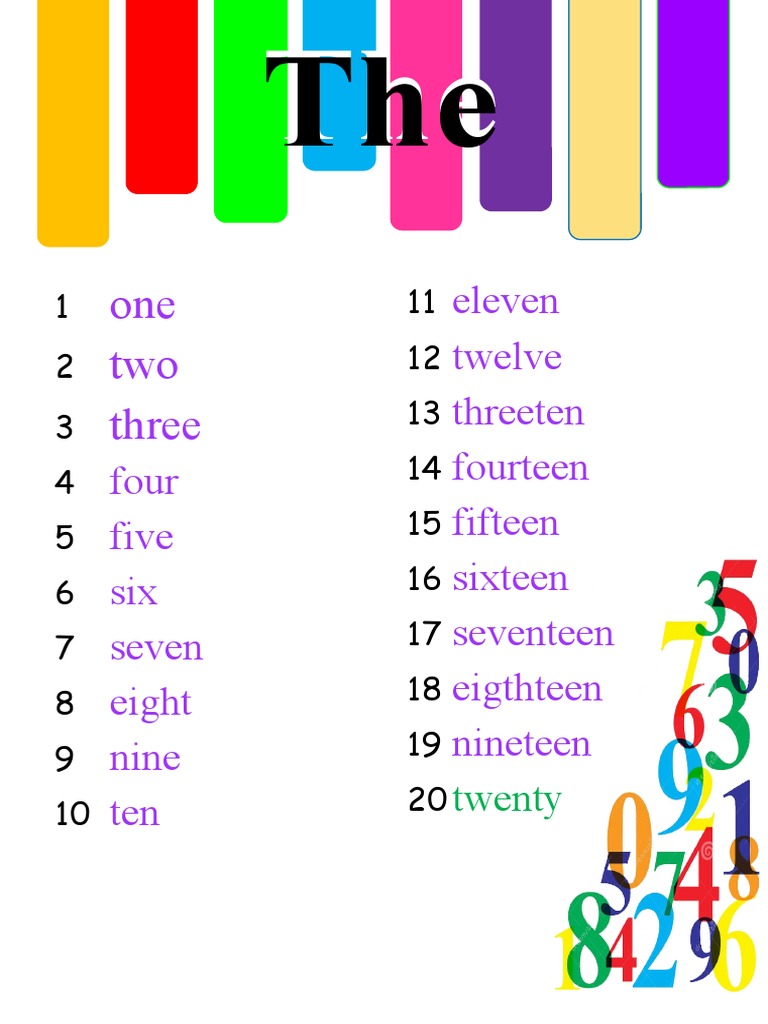 One Two Three: The Numbers | PDF