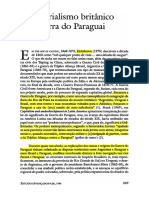 O Imperialismo Britânico e A Guerra Do Paraguai PDF