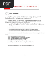Exponential Functions: What I Need To Know
