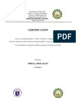 Certification: Bangcud Central School