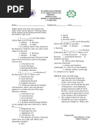 Test I. Read Each Item, Then Choose The