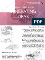 Architectural Design 1 - Lecture 8 - Generating Ideas