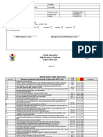 Cook Islands Ship Security Certificate Audit Check List: Proposals of The Auditor