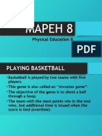 MAPEH 8 - Playing Basketball