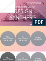 Architectural Design 1 - Lecture 13 - Design Synthesis