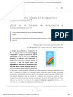 Guía Completa Terapia de Aceptación y Compromisos ACT - ACTUO PSICÓLOGO BARCELONA