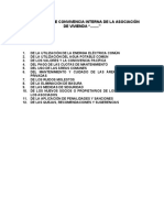 Ejemplo de REGLAS DE CONVIVENCIA INTERNA de Una Asociación