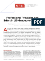 Feature: Professional Principles and Ethics in LIS Graduate Curricula