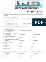 Soal UAS Matematika Kelas 2 SD Semester 1 Ganjil Dan Kunci Jawaban WWW Bimbelbrilian Com PDF