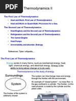 Thermo - First SecondLaw