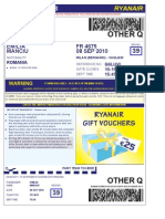 Ryanair Boarding Pass