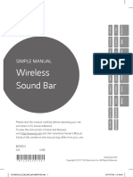 Wireless Sound Bar: Simple Manual