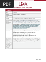 5E Lesson Plan Template: Teacher