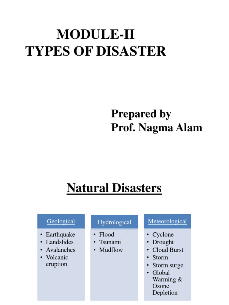 Types and Causes of Natural Disasters | PDF | Flood | Natural Disasters