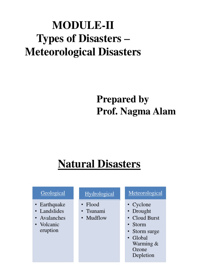 Meteorological Disasters Overview | PDF | Storm Surge | Tropical Cyclones