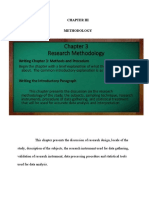 Chapter 3 - Discussion of Methodology 