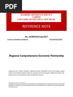 Reference Note: Regional Comprehensive Economic Partnership