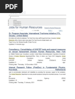 Jobs For Human Resources: Latest Duty Stations Organizations Closing Soon