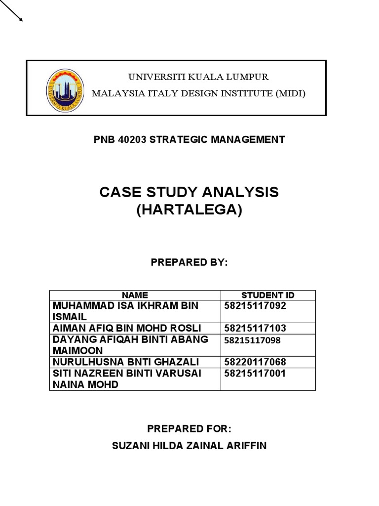 Hartalega Strategic Management Case Study | PDF | Swot Analysis ...