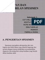 Persiapan Dan Pengambilan Spesimen Darah