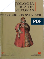Antología Poética de Escritoras de Los Siglos XVI y XVII