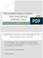 Inclusive Education: The Philippine Perspective
