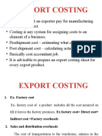 Export Costing &pricing