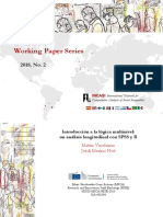 Incasi Working Paper Series: Introducción A La Lógica Multinivel: Un Análisis Longitudinal Con SPSS y R