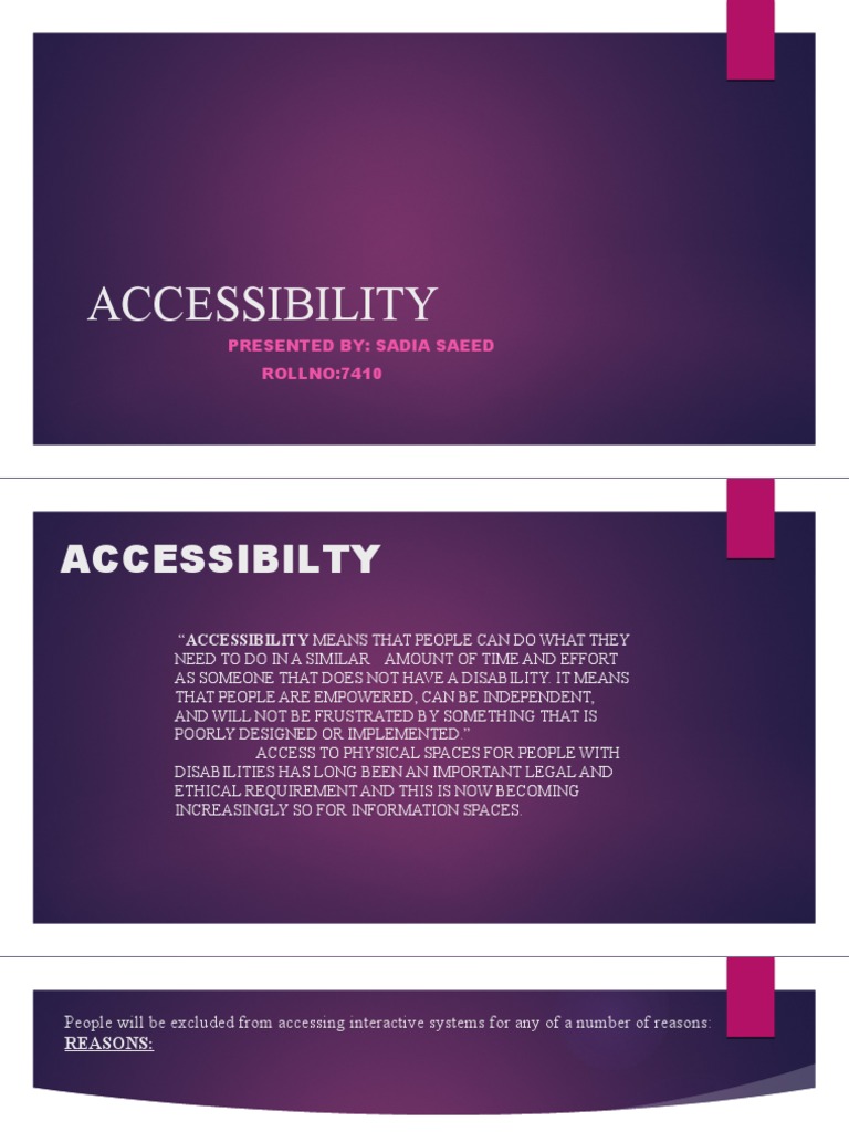 Understanding Accessibility Design Principles | PDF | Accessibility ...