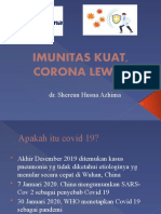 Imunitas Kuat, Corona Lewat