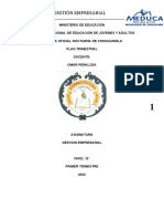 Gestion Empresarial-Formulacion de Proyecto Duodecimo (12°)